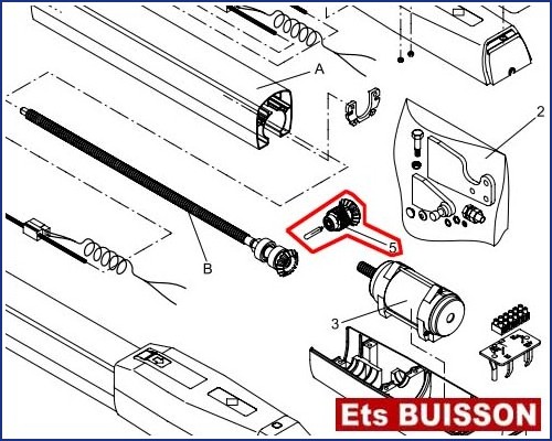 BENINCA DU.3524 - Engrenage N°5 Ref. 9686051